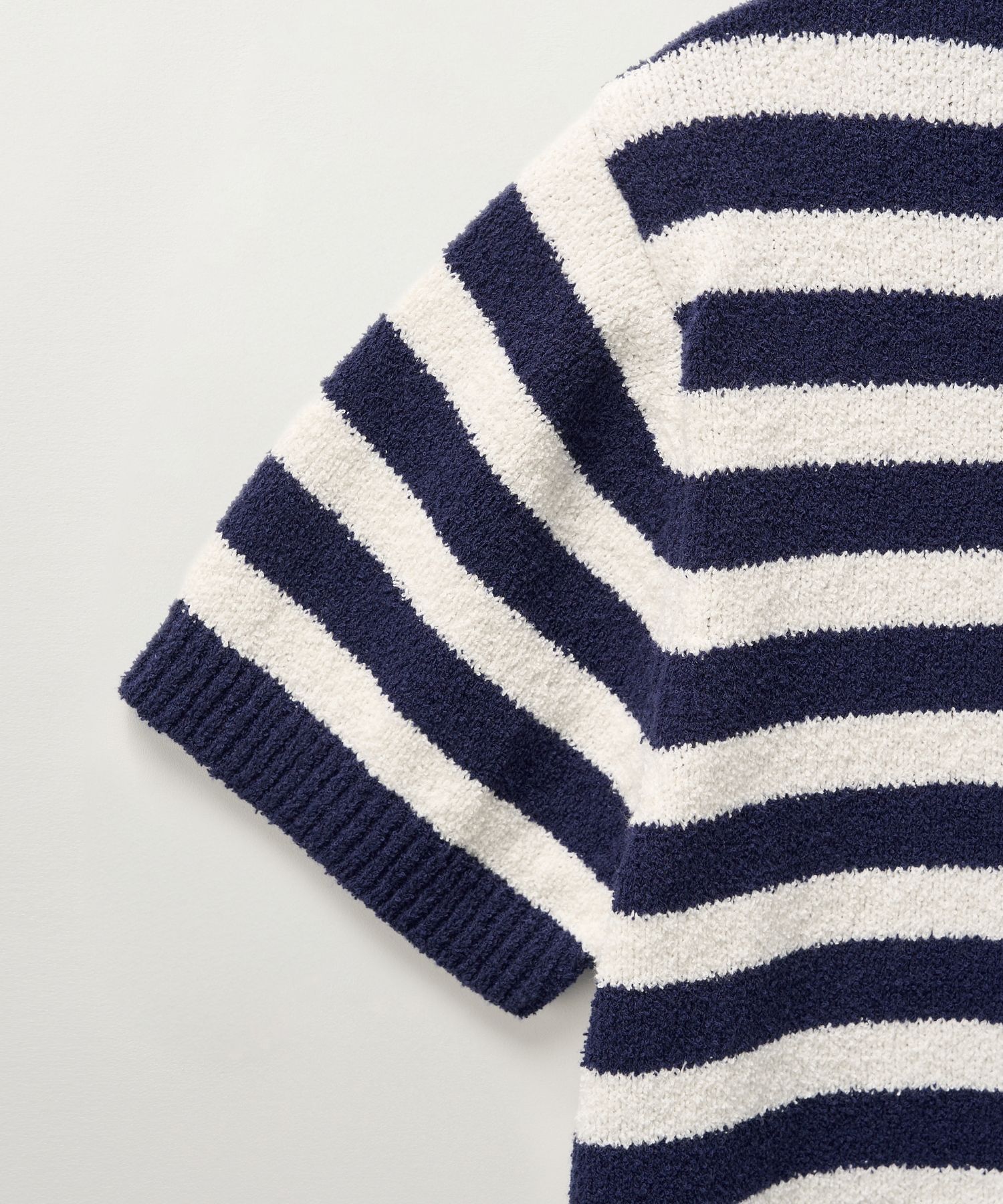 Tシャツ・カットソー SATUR W Bon Voyage Stripe Half Knit Cardigan Navy SA252WKC07 MUSINSA | SATUR (W) Bon Voyage Stripe Half Knit Cardigan Navy
