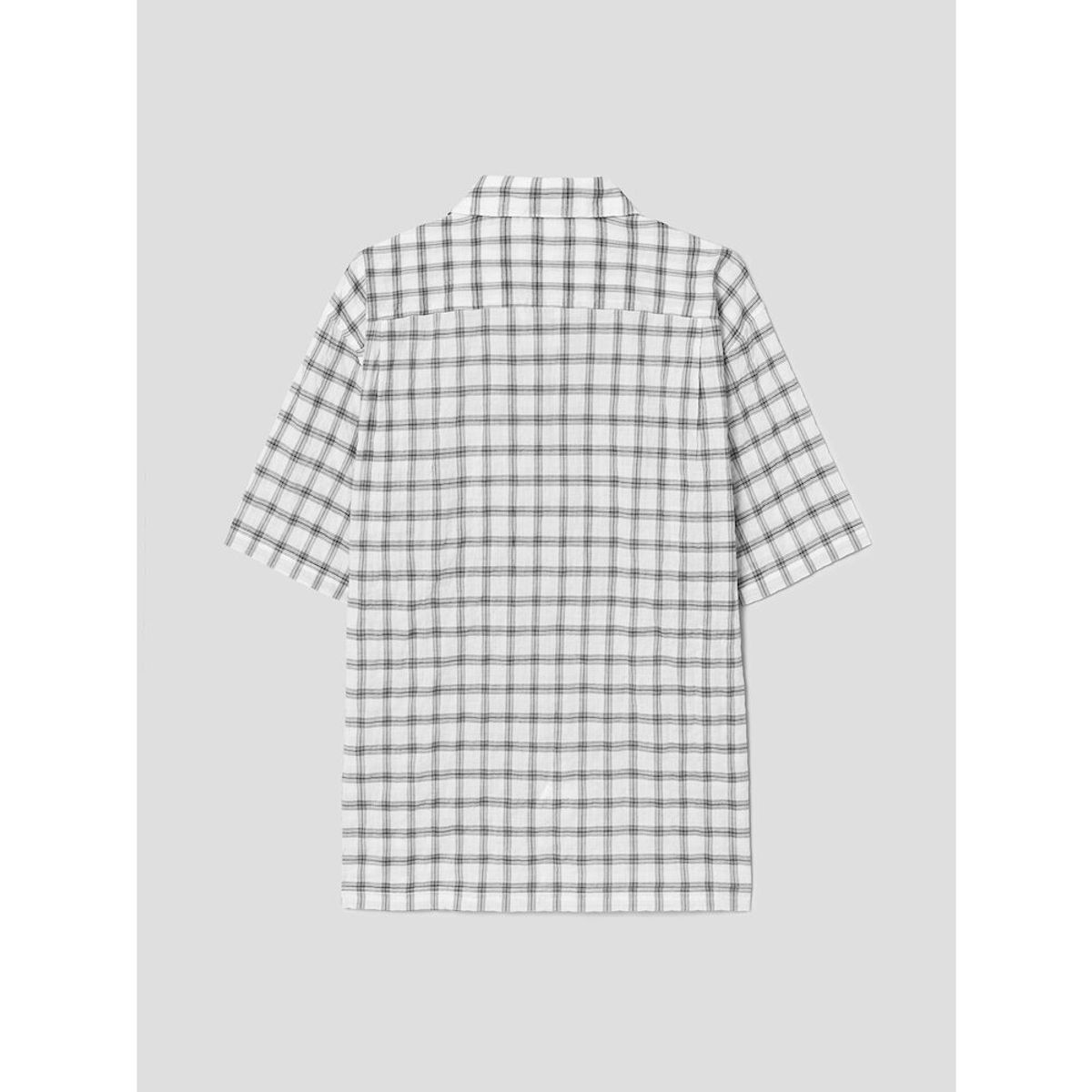 시프트지(SHIFT.G) Check Pattern Cloud Shirts  White