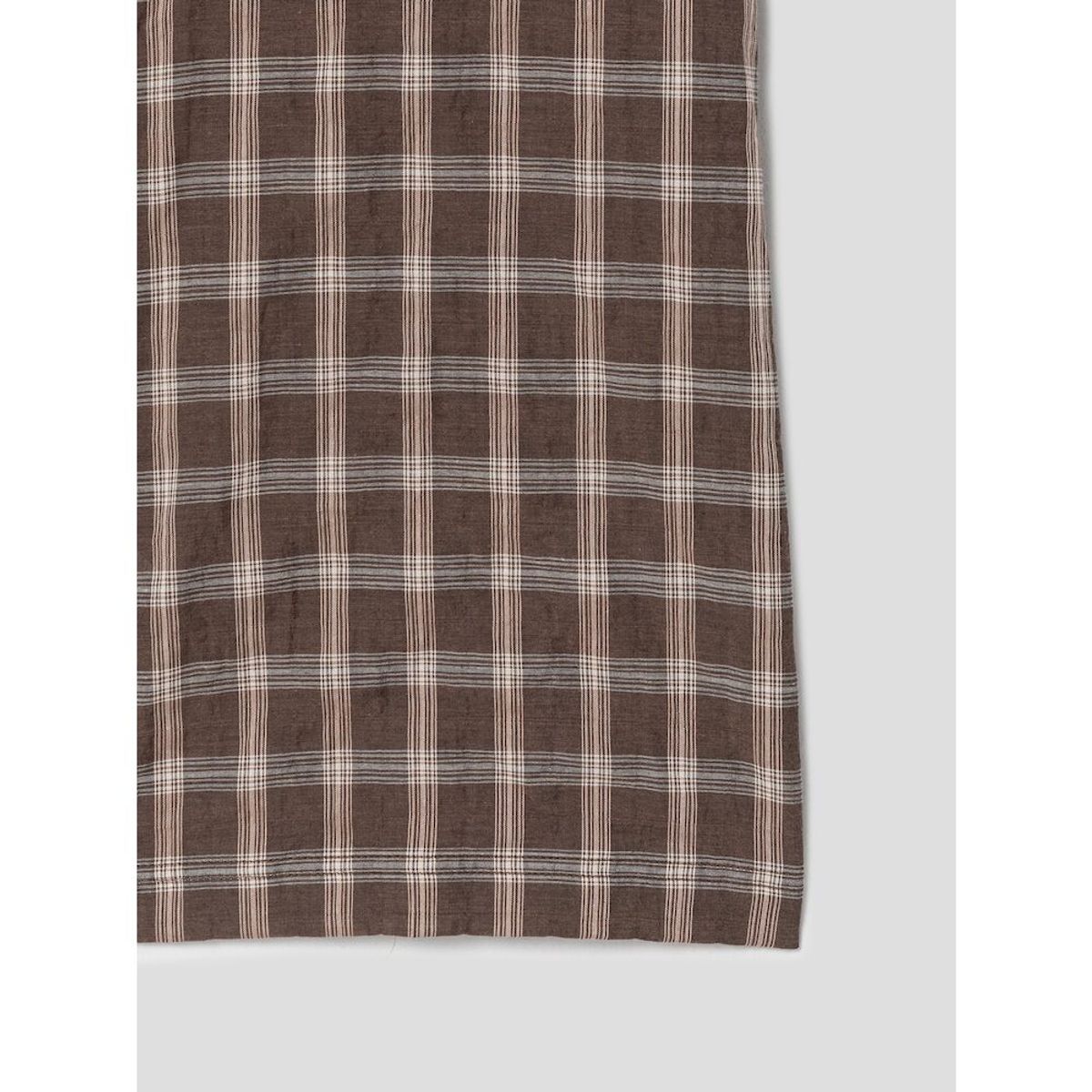 시프트지(SHIFT.G) Check Pattern Cloud Shirts  Brown