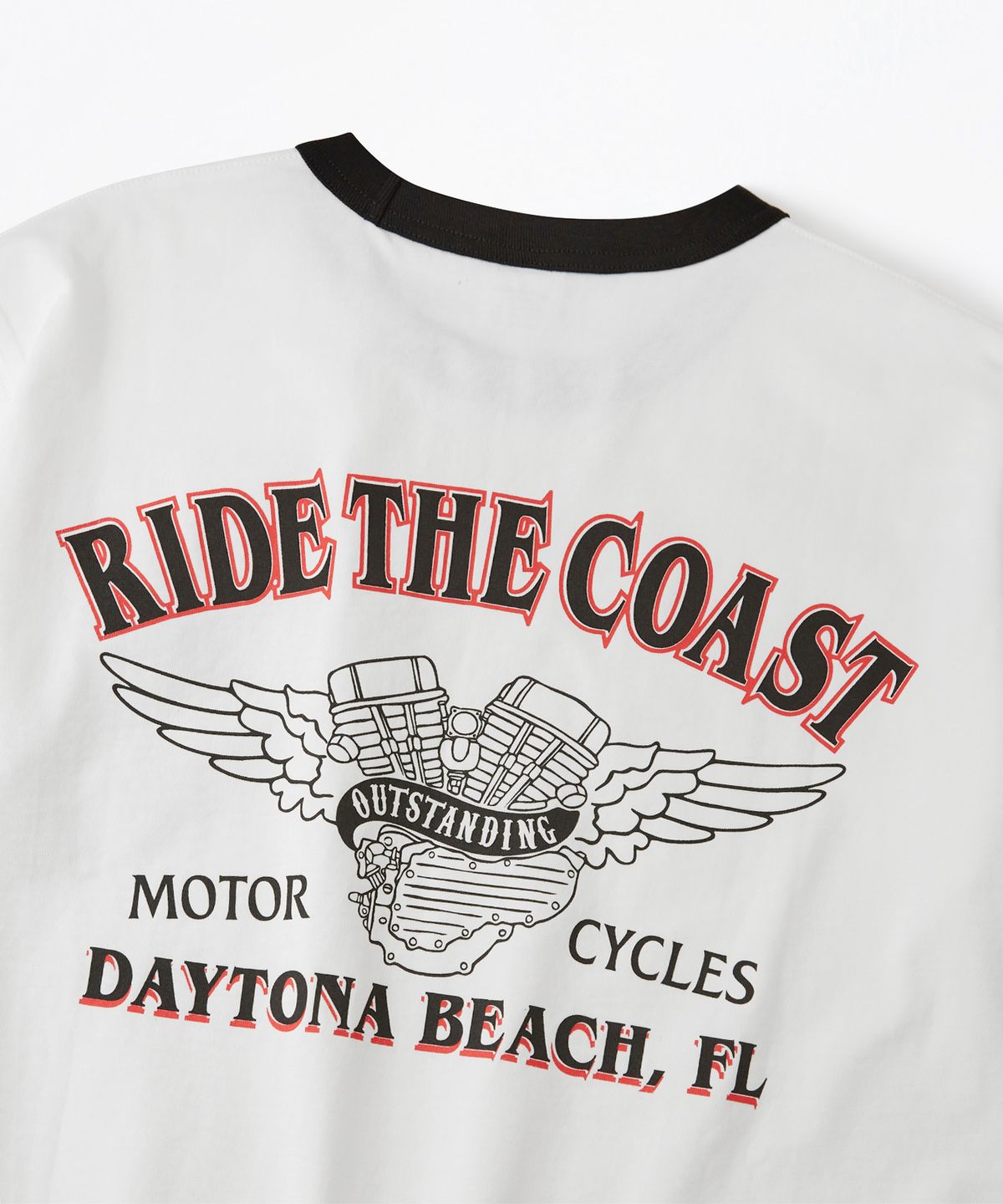 아웃스탠딩(OUTSTANDING) MOT SERIES TEE(RIDE THE COAST)_OFF WHITE