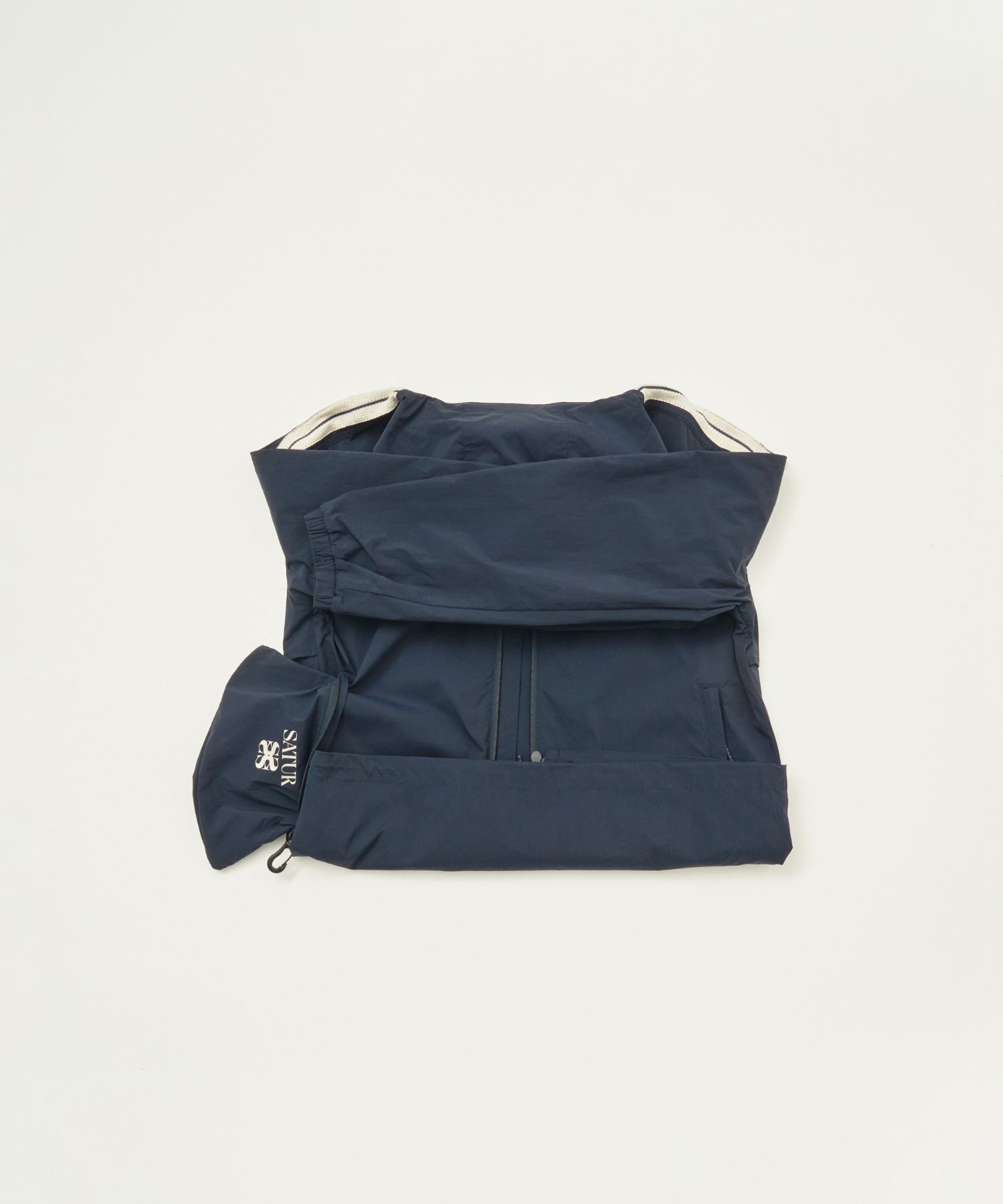 MUSINSA | SATUR (W) Lawton Packable Windbreaker Black