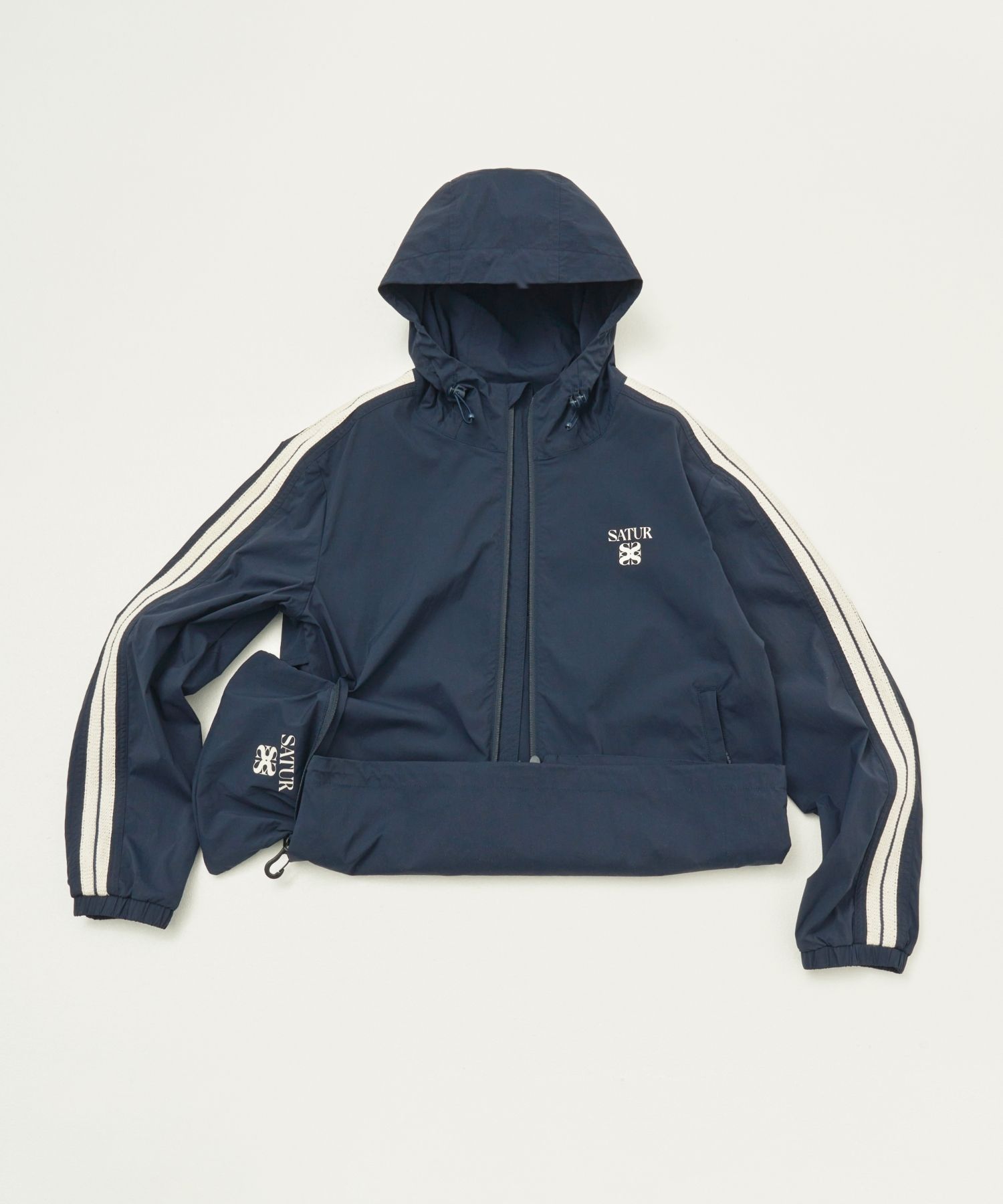 MUSINSA公式 | SATUR Lawton Packable Windbreaker Gray