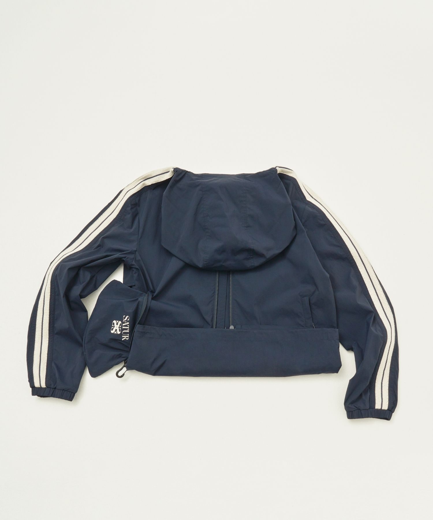 MUSINSA | SATUR Lawton All Day Track Zip Up Jacket Caviar Black