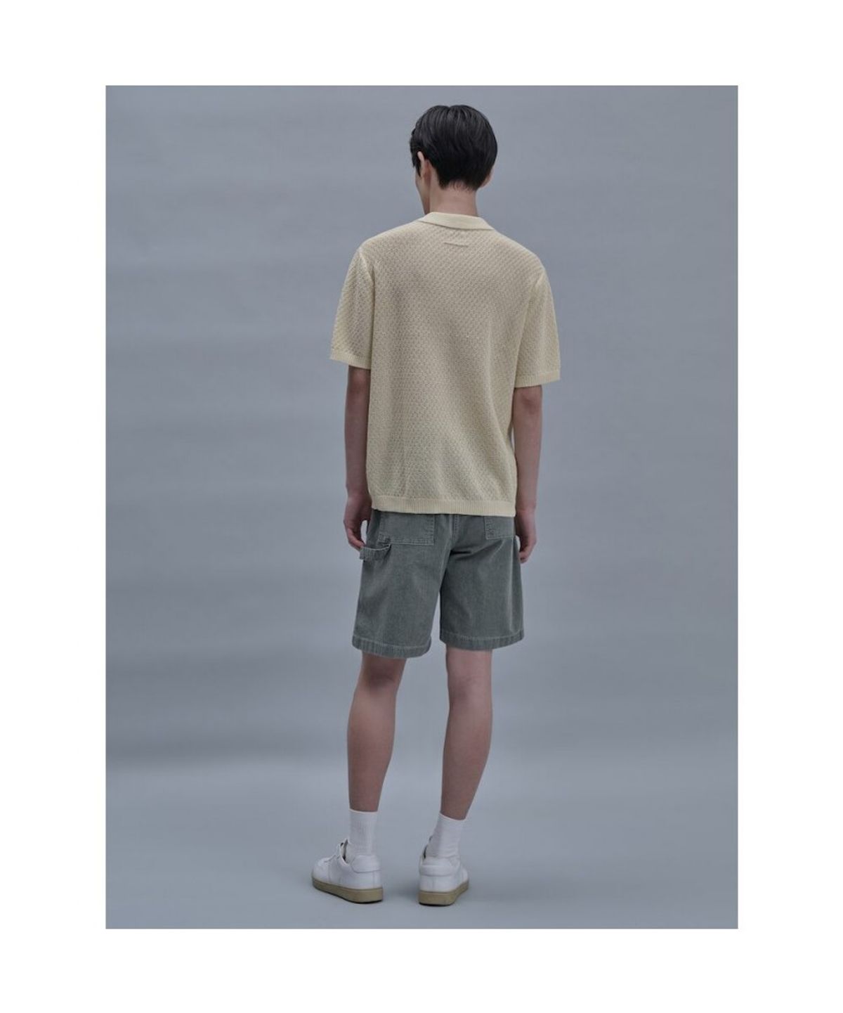 시프트지(SHIFT.G) Denim Fatigue Shorts  Khaki