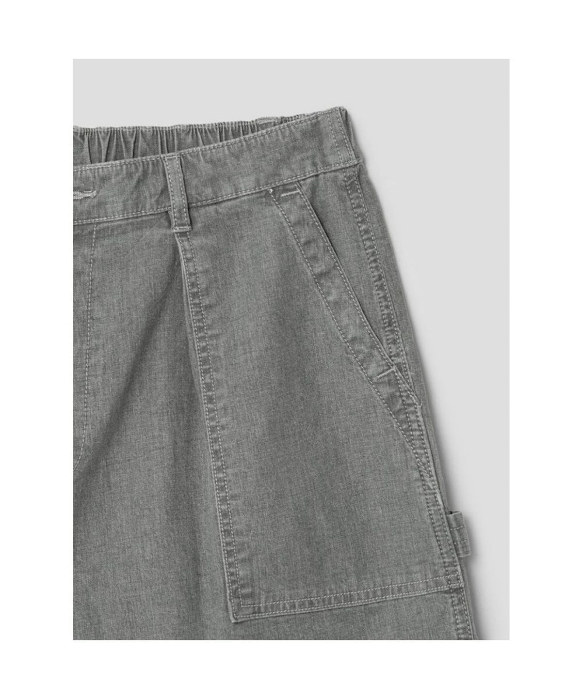 시프트지(SHIFT.G) Denim Fatigue Shorts  Khaki