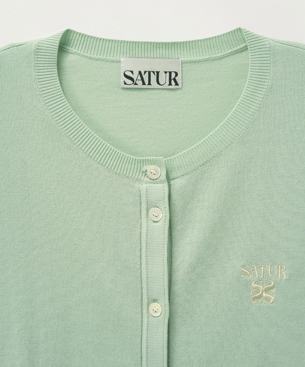 세터(SATUR) (W) 경량 니트 가디건 민트