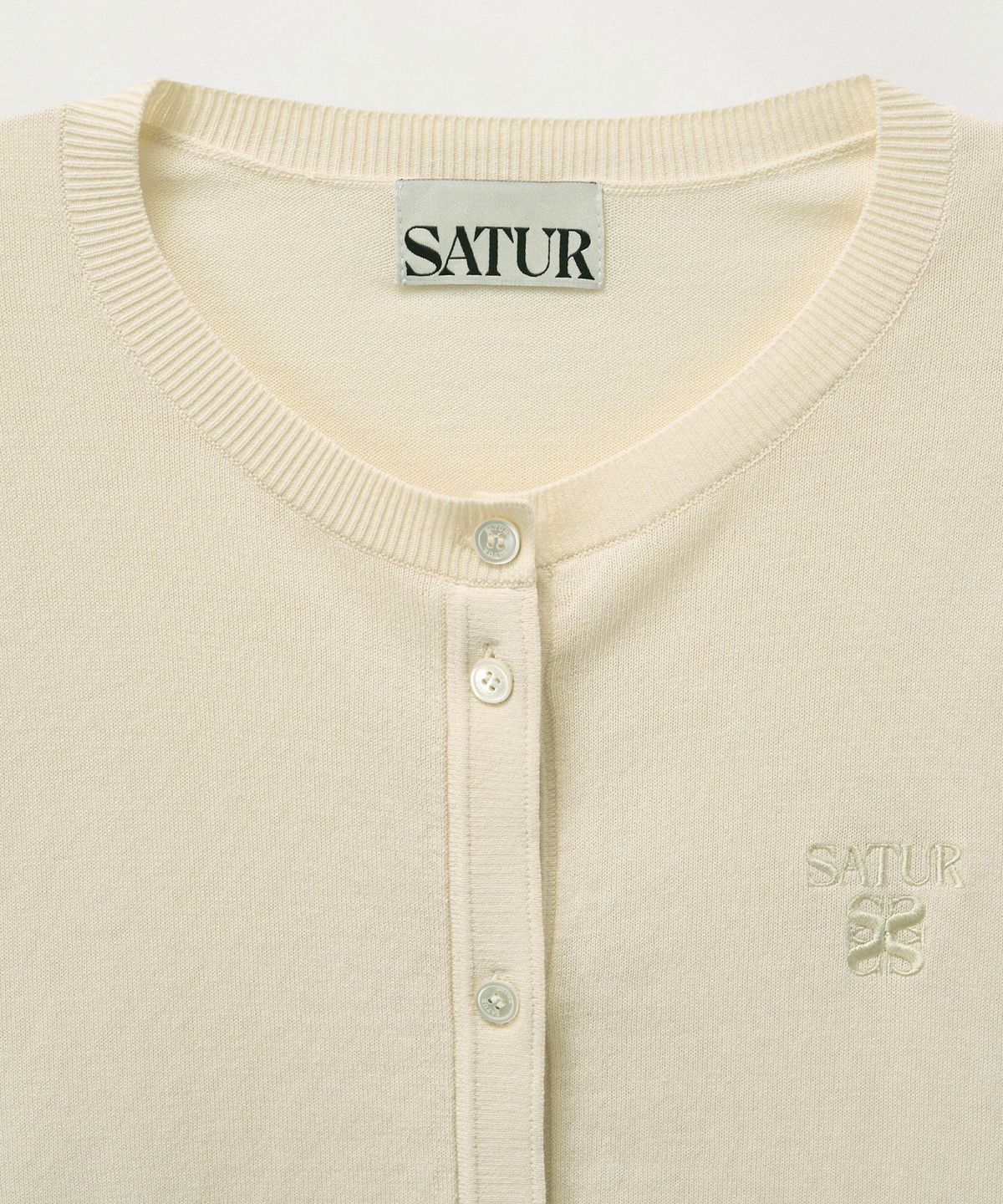 세터(SATUR) (W) 경량 니트 가디건 크림