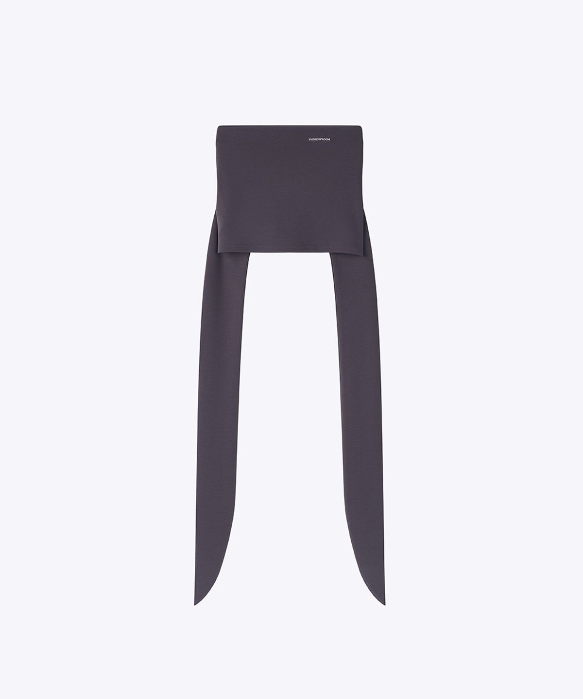320쇼룸(320SHOWROOM) Mira Belt Ribbon Top Charcoal