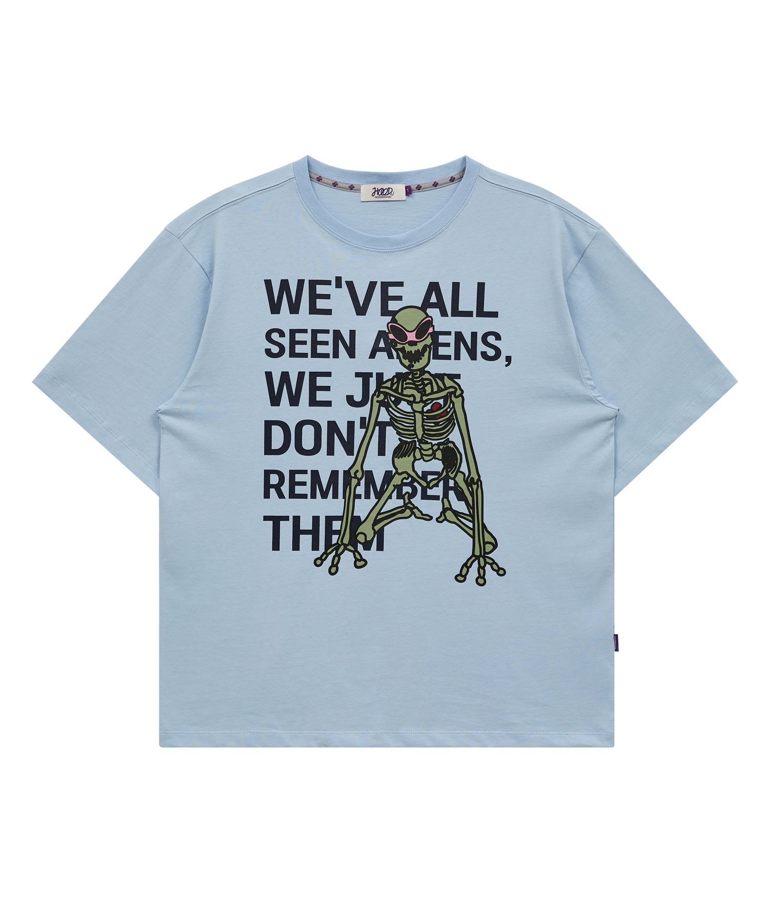 HOODHOOD ♥ Skull Alien Short Sleeve T-Shirt /追跡付 MUSINSA公式 | HOODHOOD Skull Alien Short Sleeve T-Shirt Black
