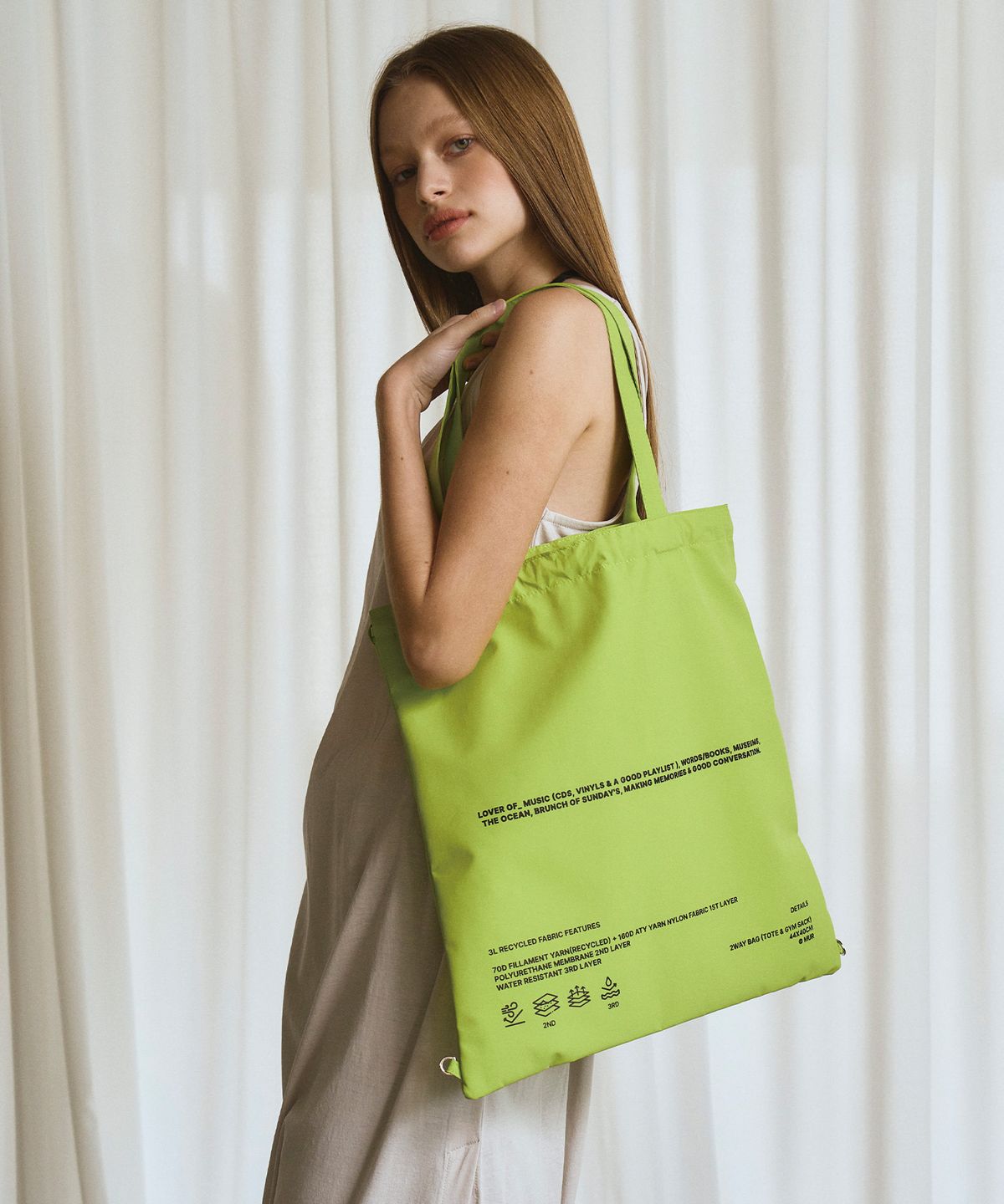 무르(MUR) [2way]Lover recycle ecobag (9color)