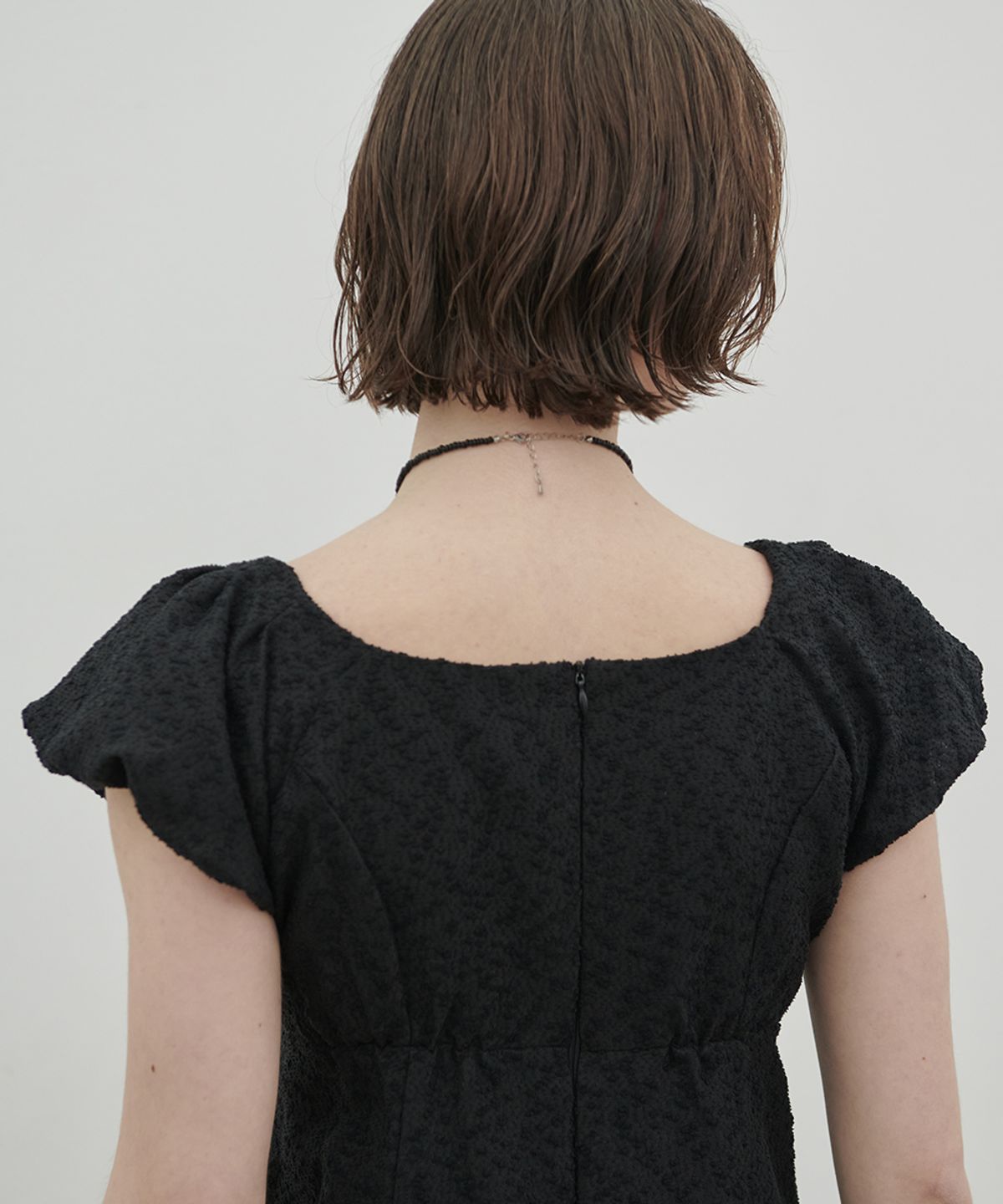 320쇼룸(320SHOWROOM) Livia Mini Puff Sleeve Vintage Dress Black