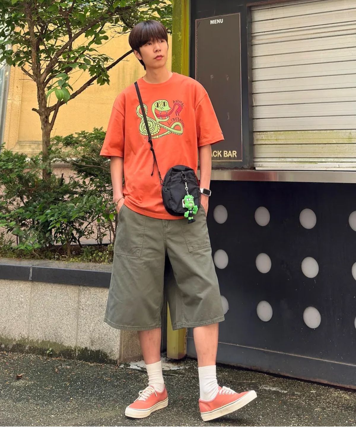 에이지오디(AGOD) 카펜터 퍼티그 트윌 버뮤다 쇼츠 [라이트 카키]