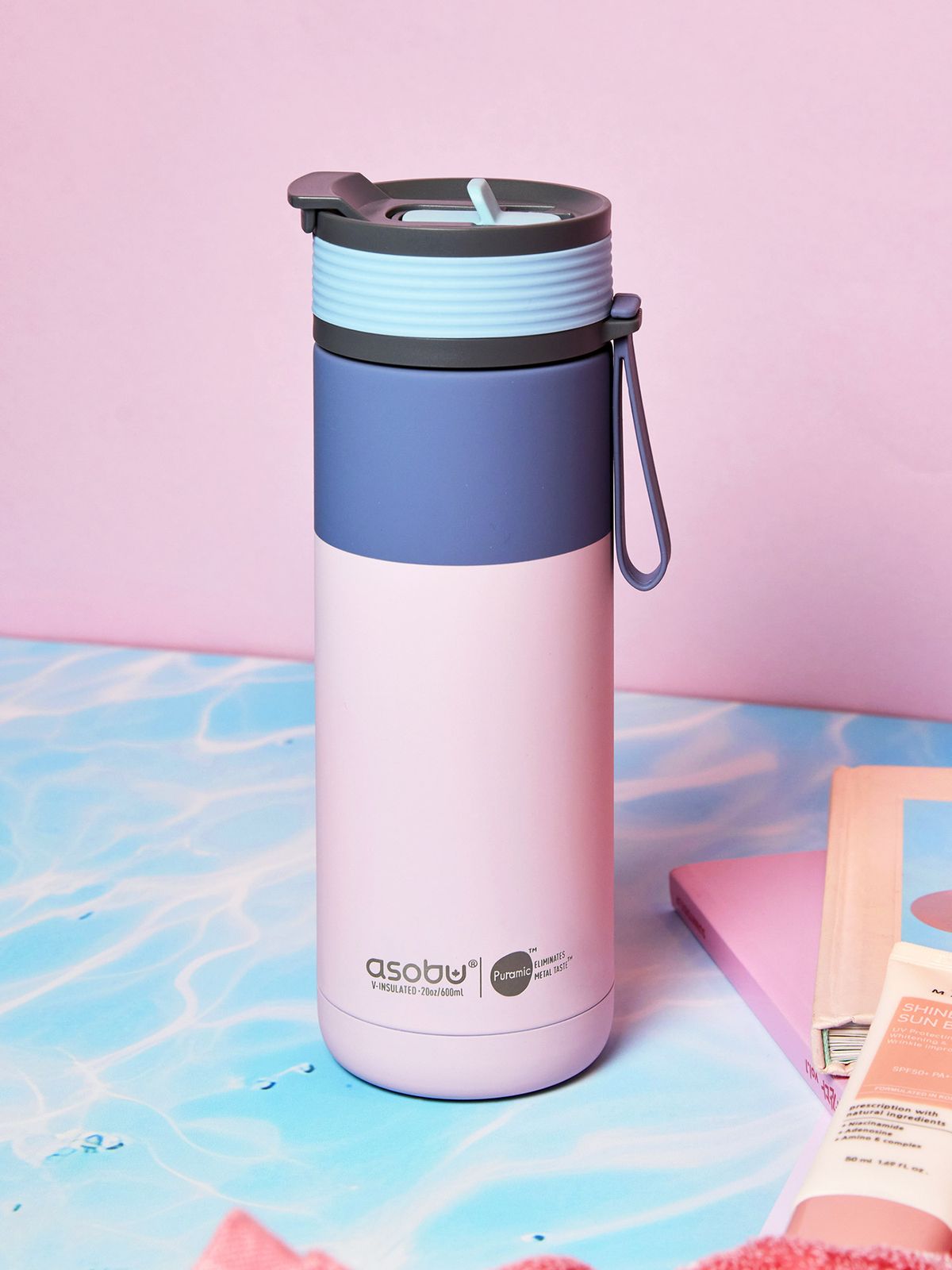 아소부(ASOBU) 세라믹 스텐 진공 보온보냉 텀블러 600ml 아스펜 파스텔