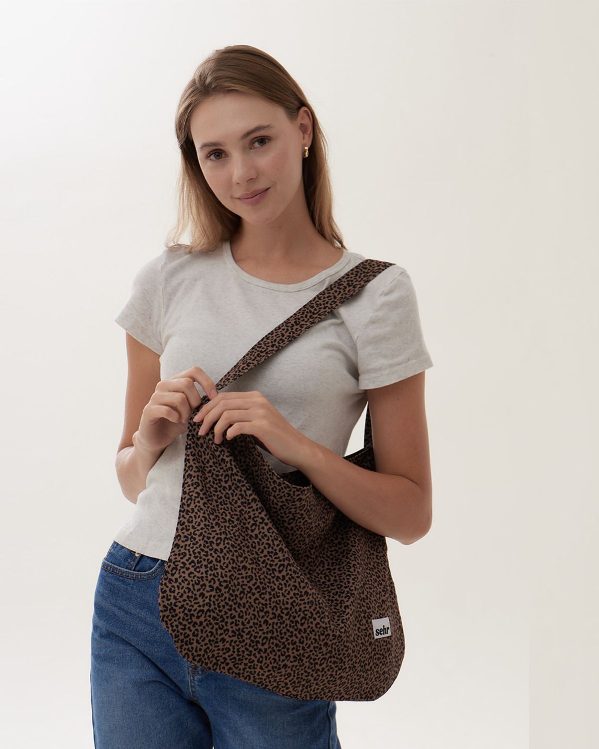세르(SEHR) Leopard Easy Bag (Brown)