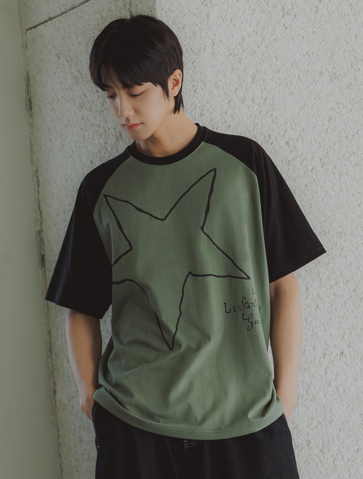 앨빈클로(ALVINCLO) 에투알 래글런 오버핏 반팔티 AST4766 (3 COLOR)