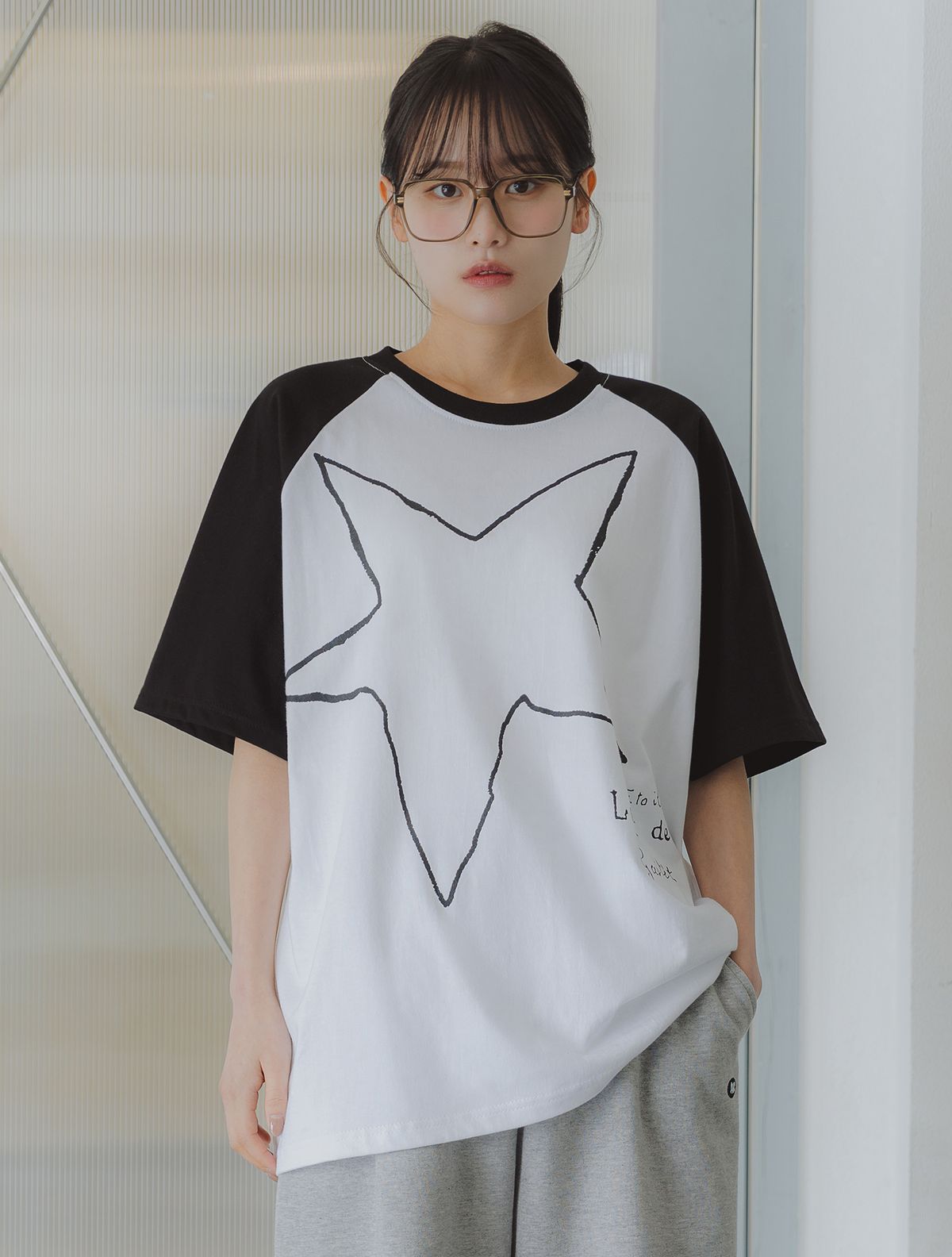 앨빈클로(ALVINCLO) 에투알 래글런 오버핏 반팔티 AST4766 (3 COLOR)