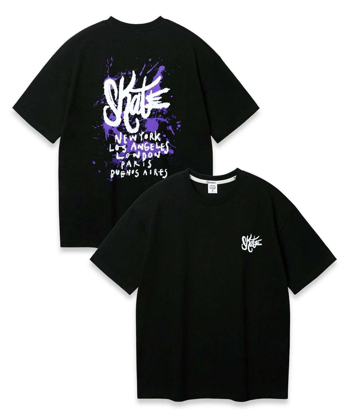앨빈클로(ALVINCLO) SKATE 오버핏 반팔티 AST4756 (3 COLOR)