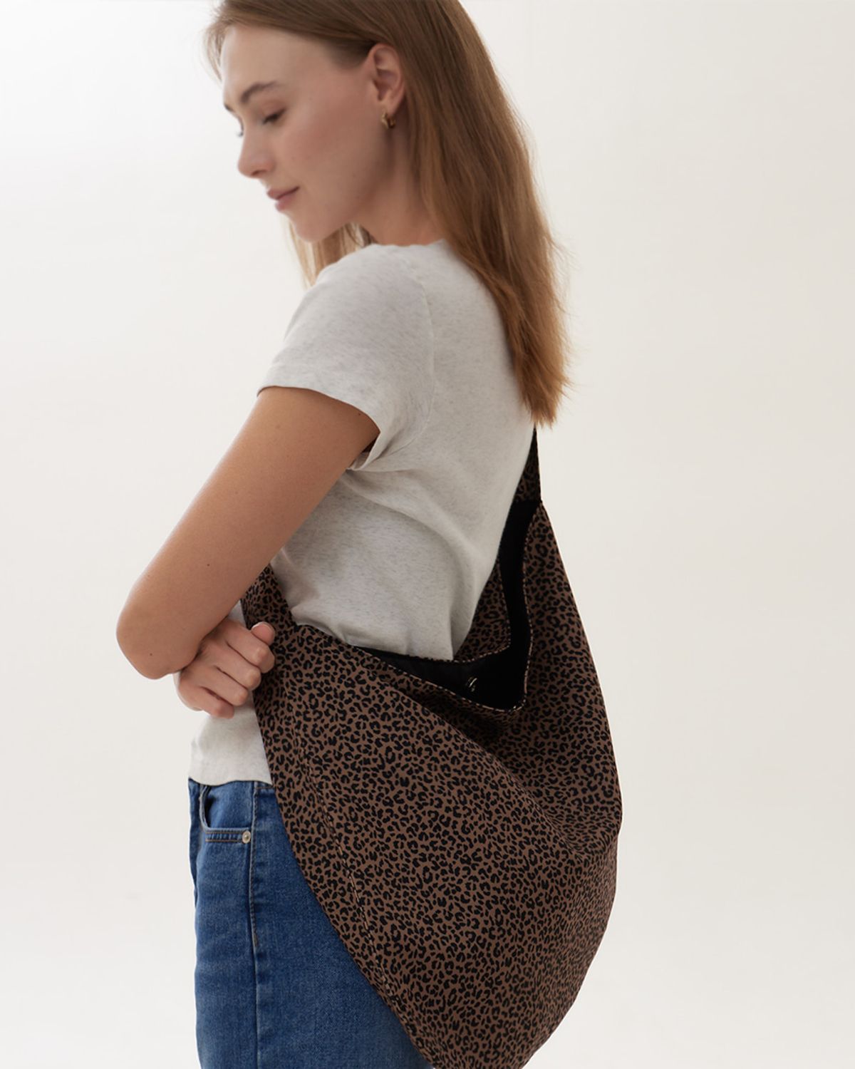 세르(SEHR) Leopard Easy Big Bag (Brown)