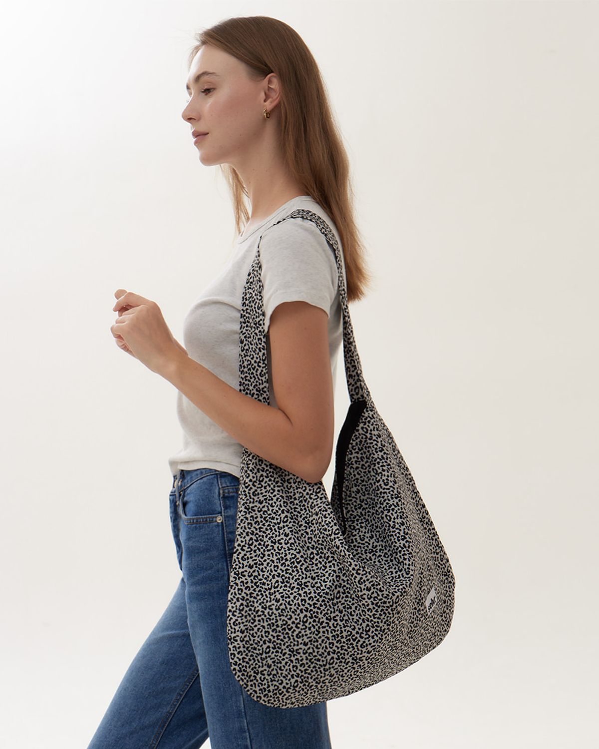 세르(SEHR) Leopard Easy Big Bag (Ivory)