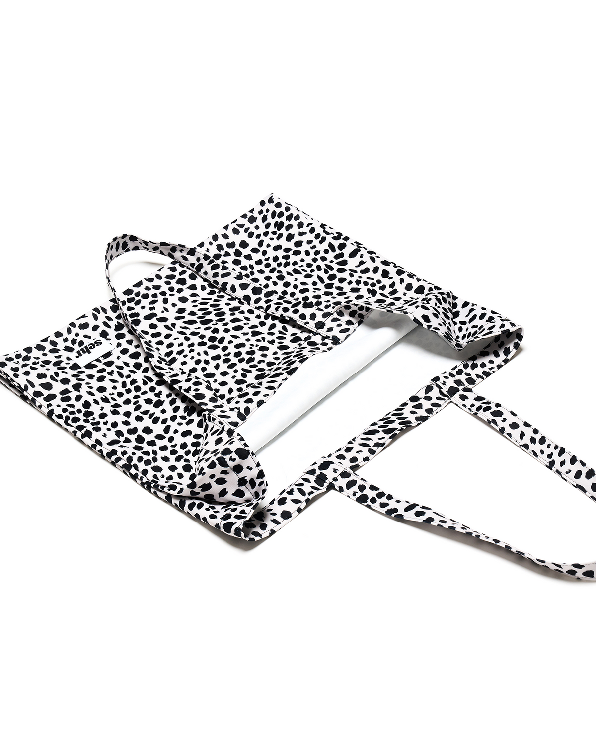 세르(SEHR) Leopard Marshmallow Big Bag (White)