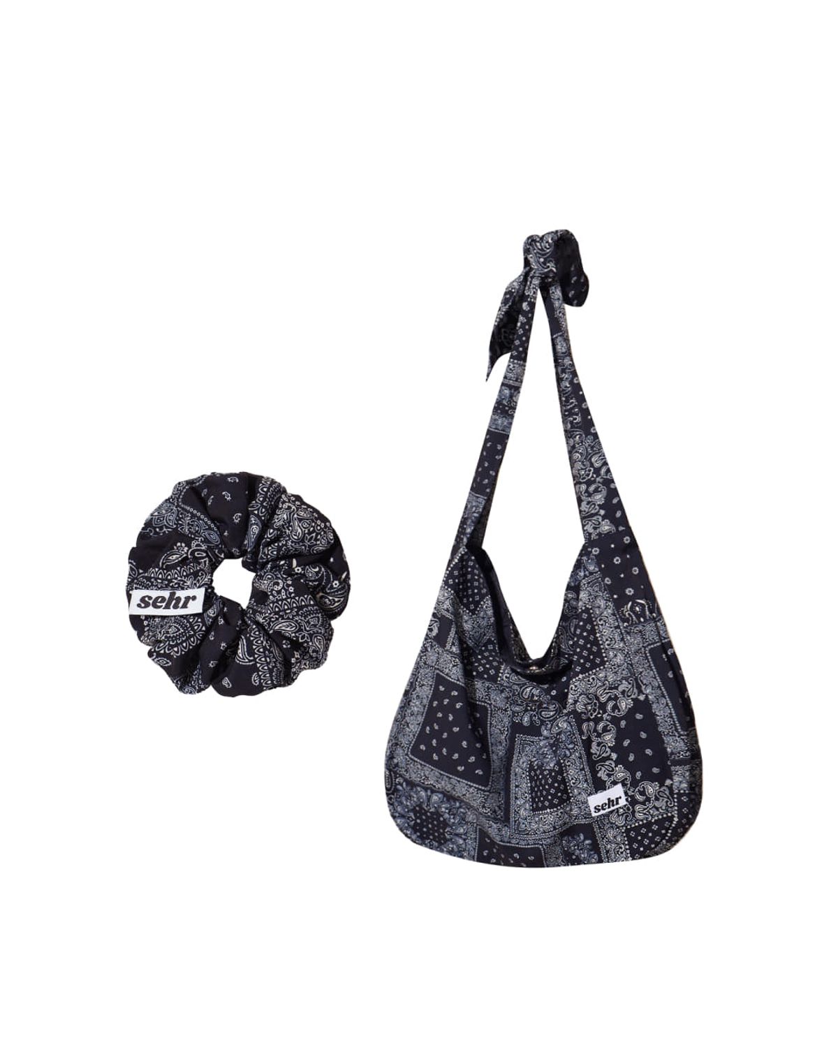 세르(SEHR) Paisley Tie Big Bag (Black)