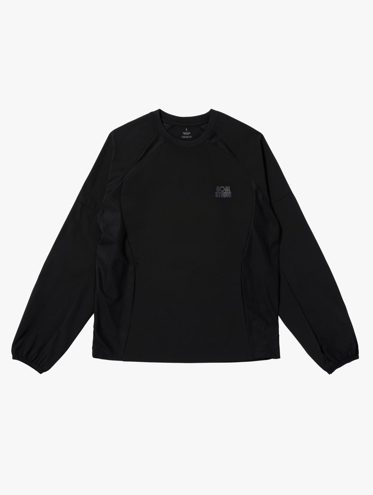 골스튜디오(GOALSTUDIO) LIGHTWEIGHT AIR THROUGH WIND PULLOVER-BLACK