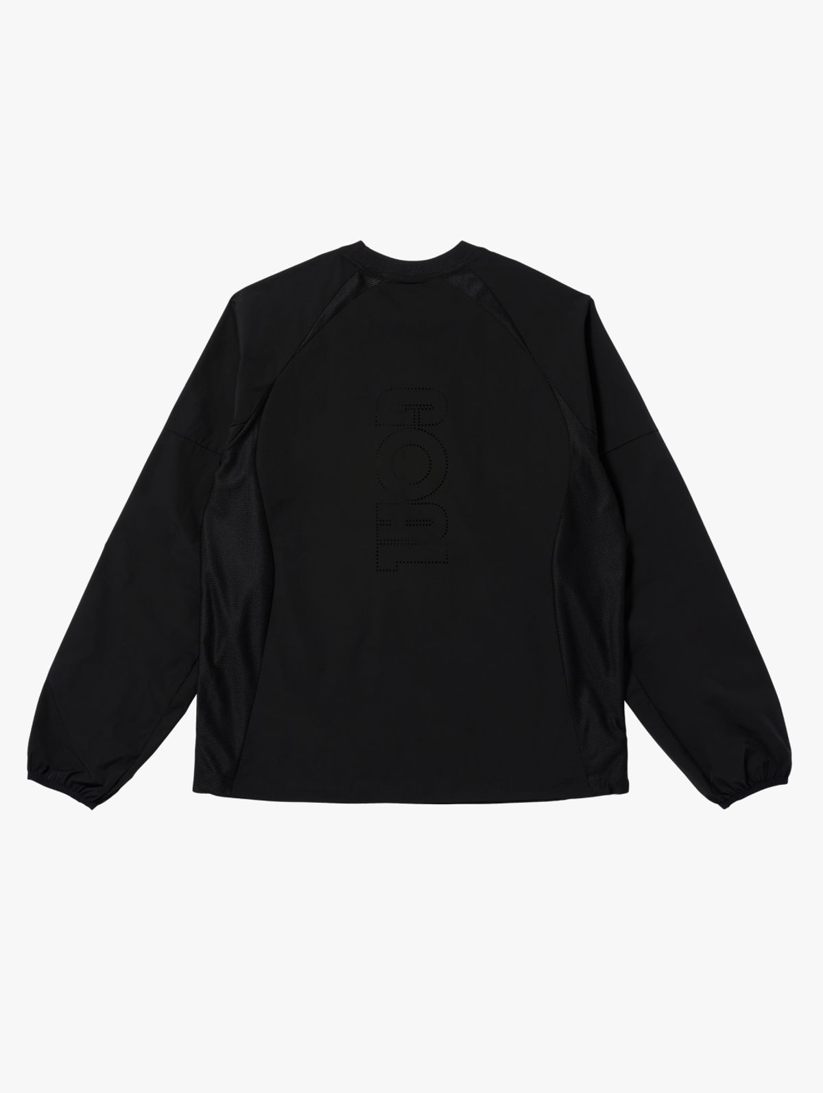 골스튜디오(GOALSTUDIO) LIGHTWEIGHT AIR THROUGH WIND PULLOVER-BLACK