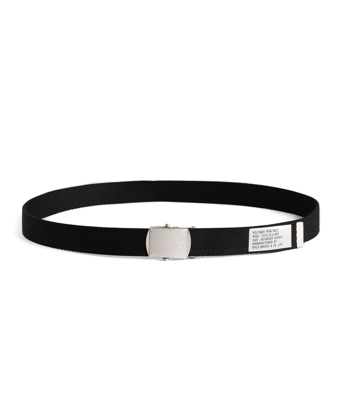 와일드 브릭스(WILD BRICKS) W23 MILITARY WEB BELT (black)