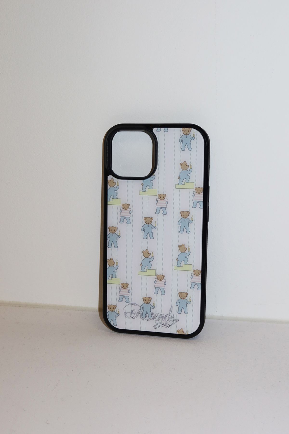어텐즈(ATTENDS) Sleep baby bear case (pink)