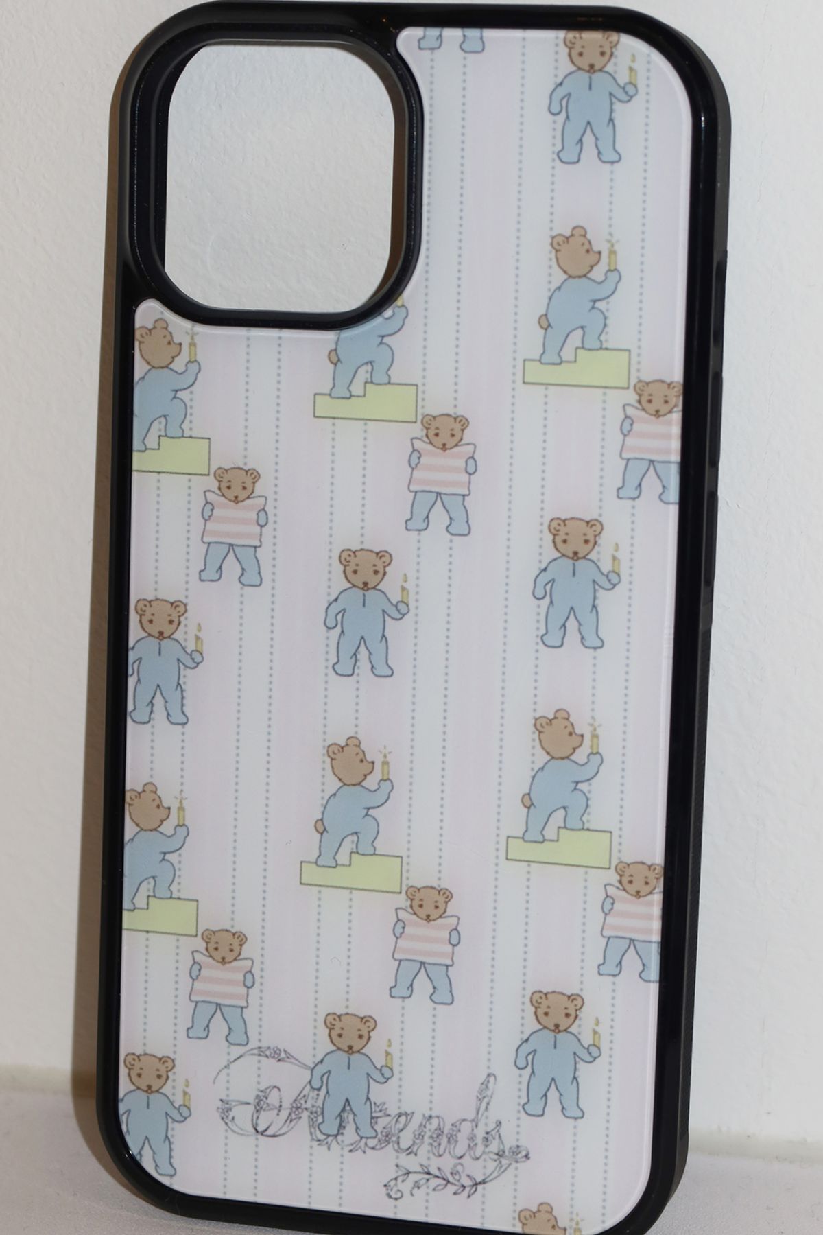 어텐즈(ATTENDS) Sleep baby bear case (pink)