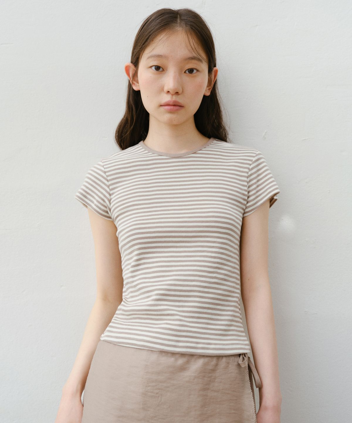 유라고(URAGO) Day stripe half t-shirt