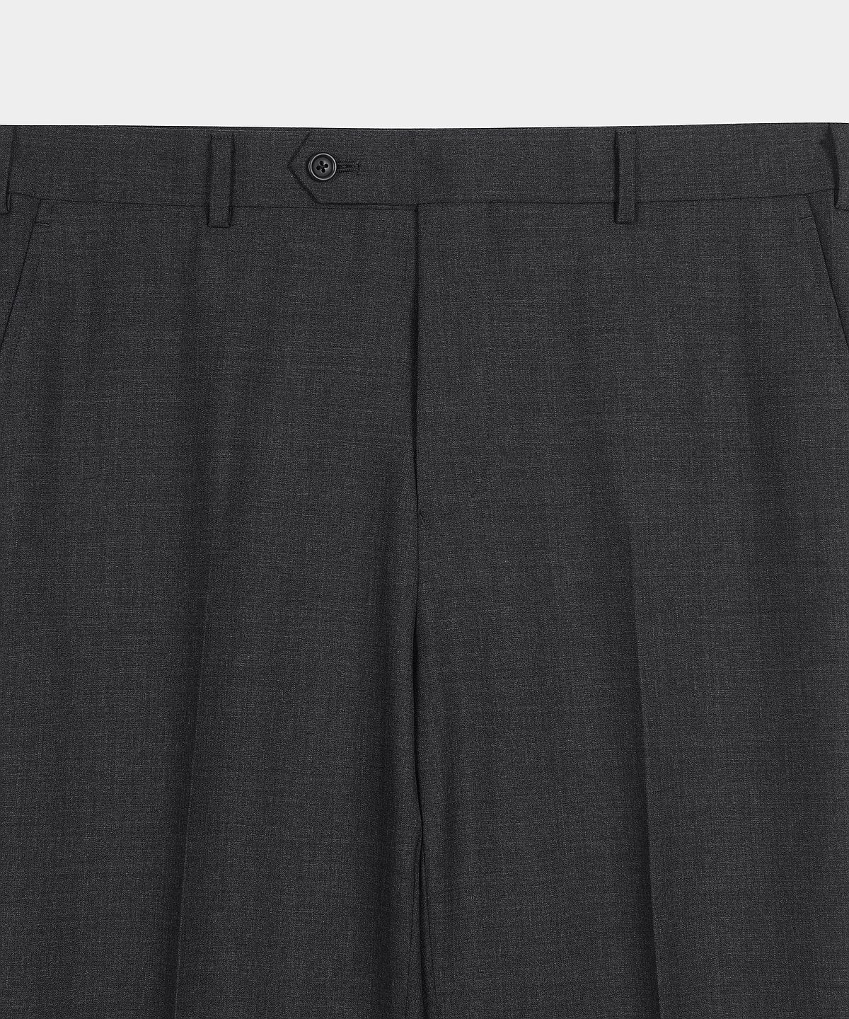 브룩스 브라더스(BROOKS BROTHERS) 울 플란넬 솔리드 트라우저 (차콜) (BBPTMN6218VFS)