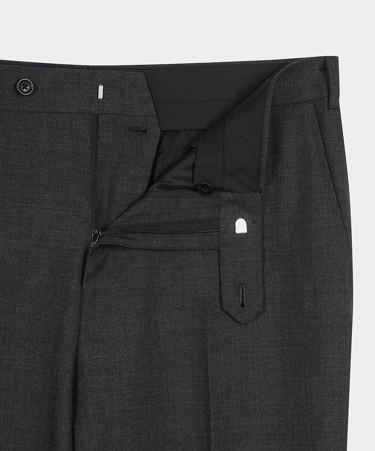 브룩스 브라더스(BROOKS BROTHERS) 울 플란넬 솔리드 트라우저 (차콜) (BBPTMN6218VFS)