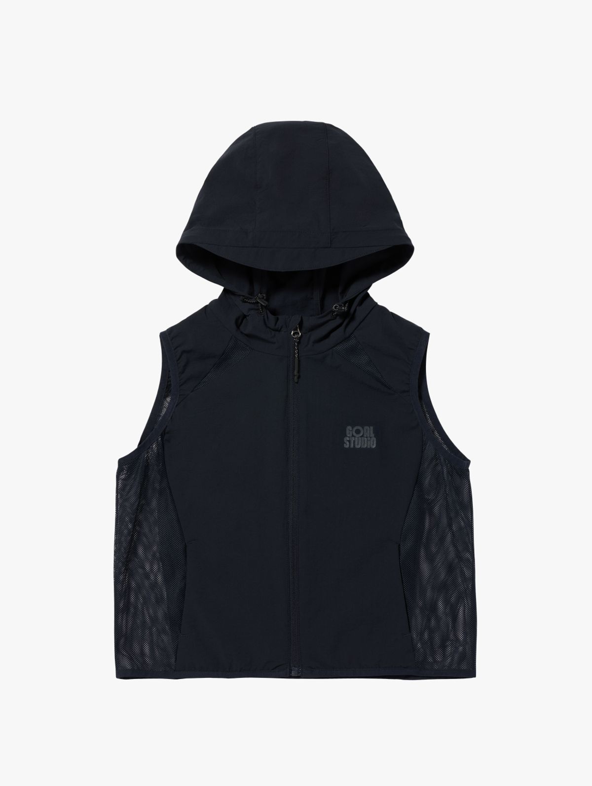 골스튜디오(GOALSTUDIO) WS AIR THROUGH HOODED LIGHTWEIGHT VEST-NAVY