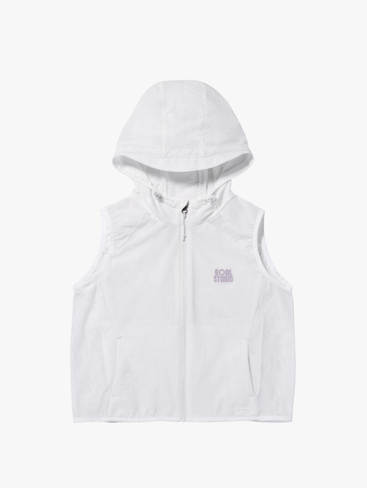 골스튜디오(GOALSTUDIO) WS AIR THROUGH HOODED LIGHTWEIGHT VEST-WHITE