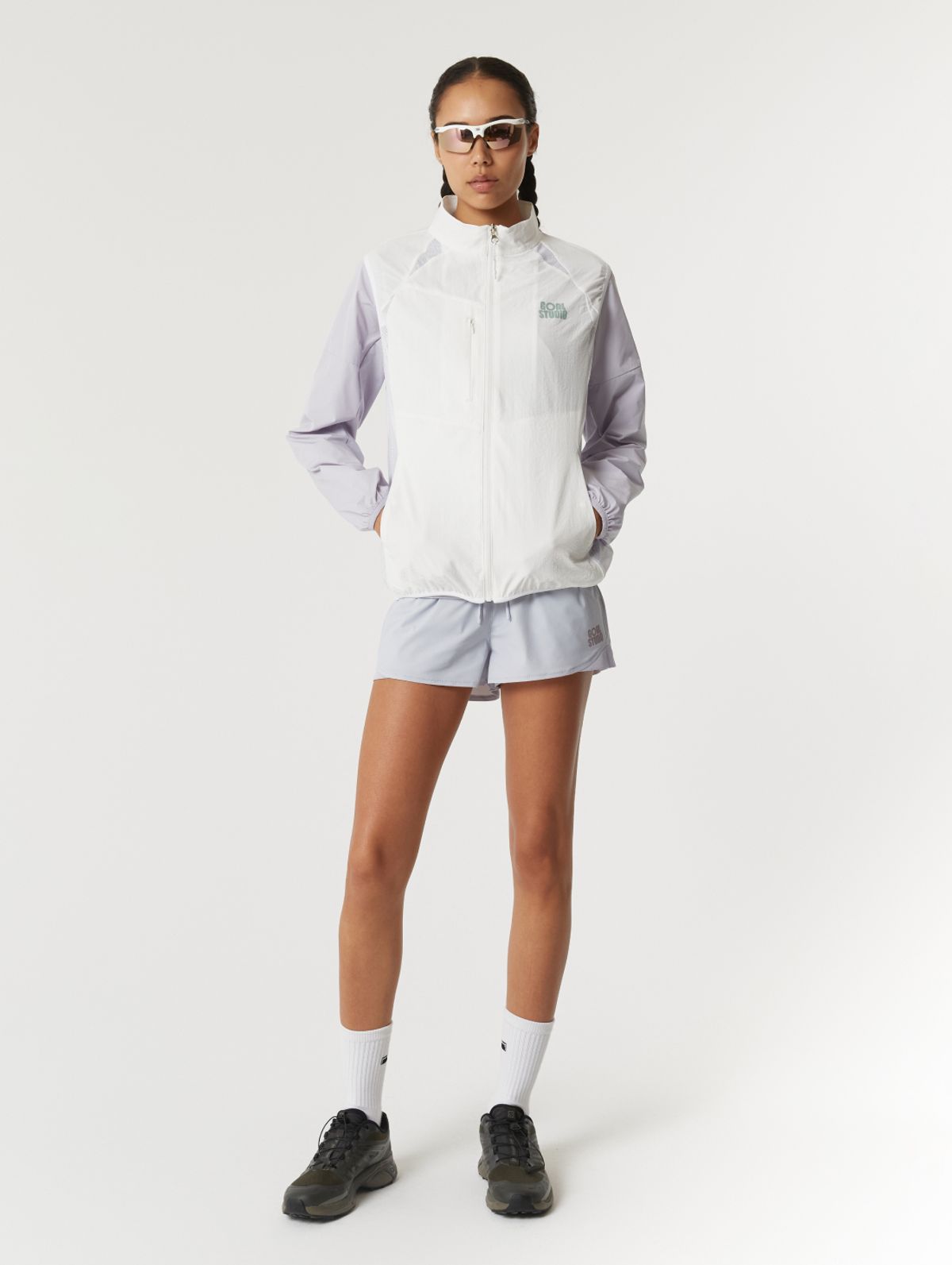 골스튜디오(GOALSTUDIO) AIR THROUGH 2WAY ZIP LIGHTWEIGHT VEST-WHITE