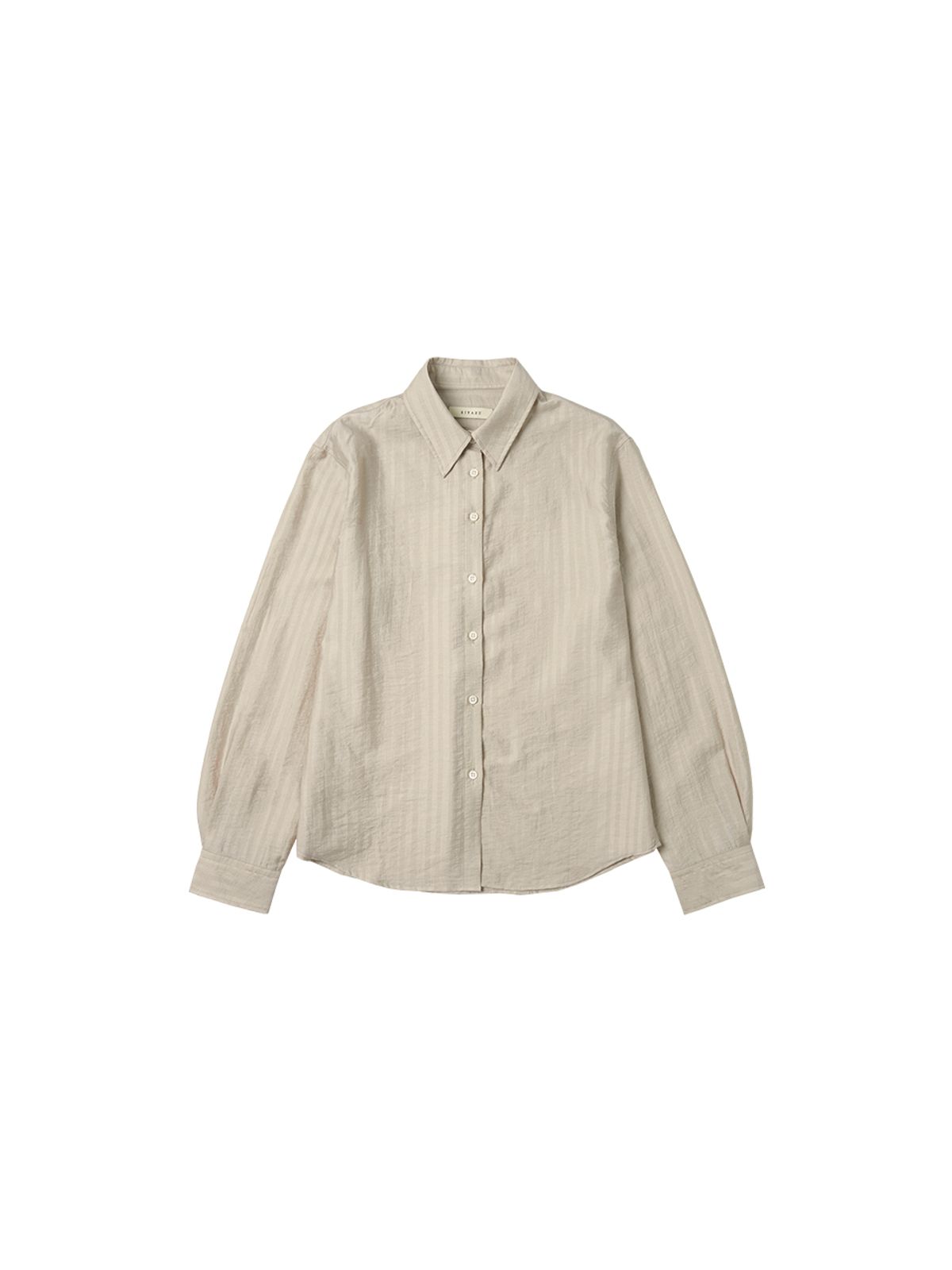 시야쥬(SIYAZU) SITP5208 시스루 내추럴 ST 셔츠_Ash gray