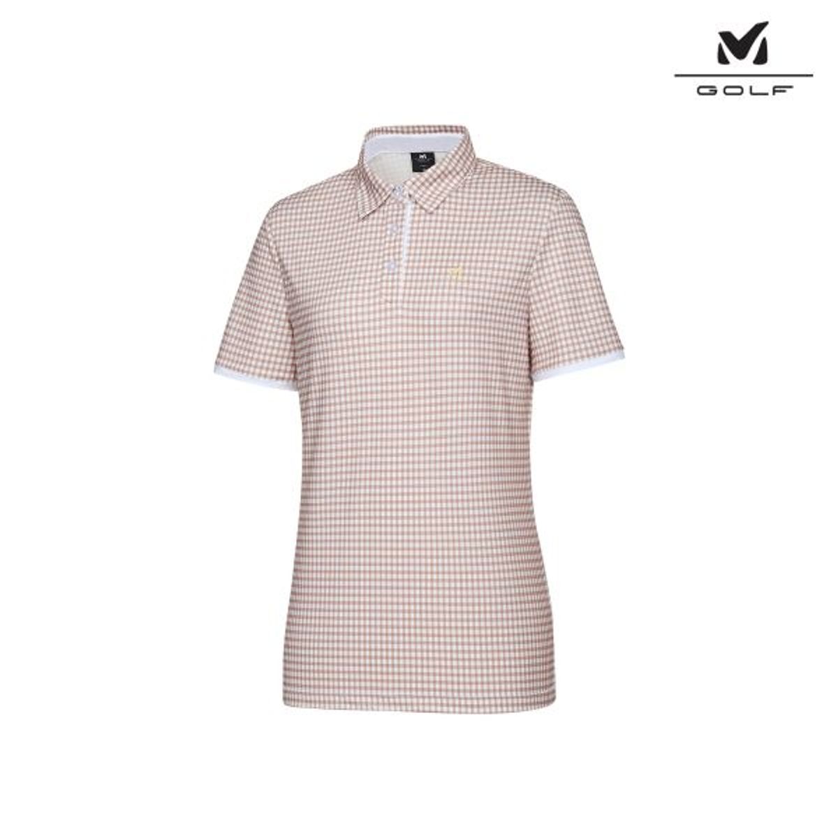 밀레골프(MILLET GOLF) 로고 반팔 카라티셔츠 여성 3color
