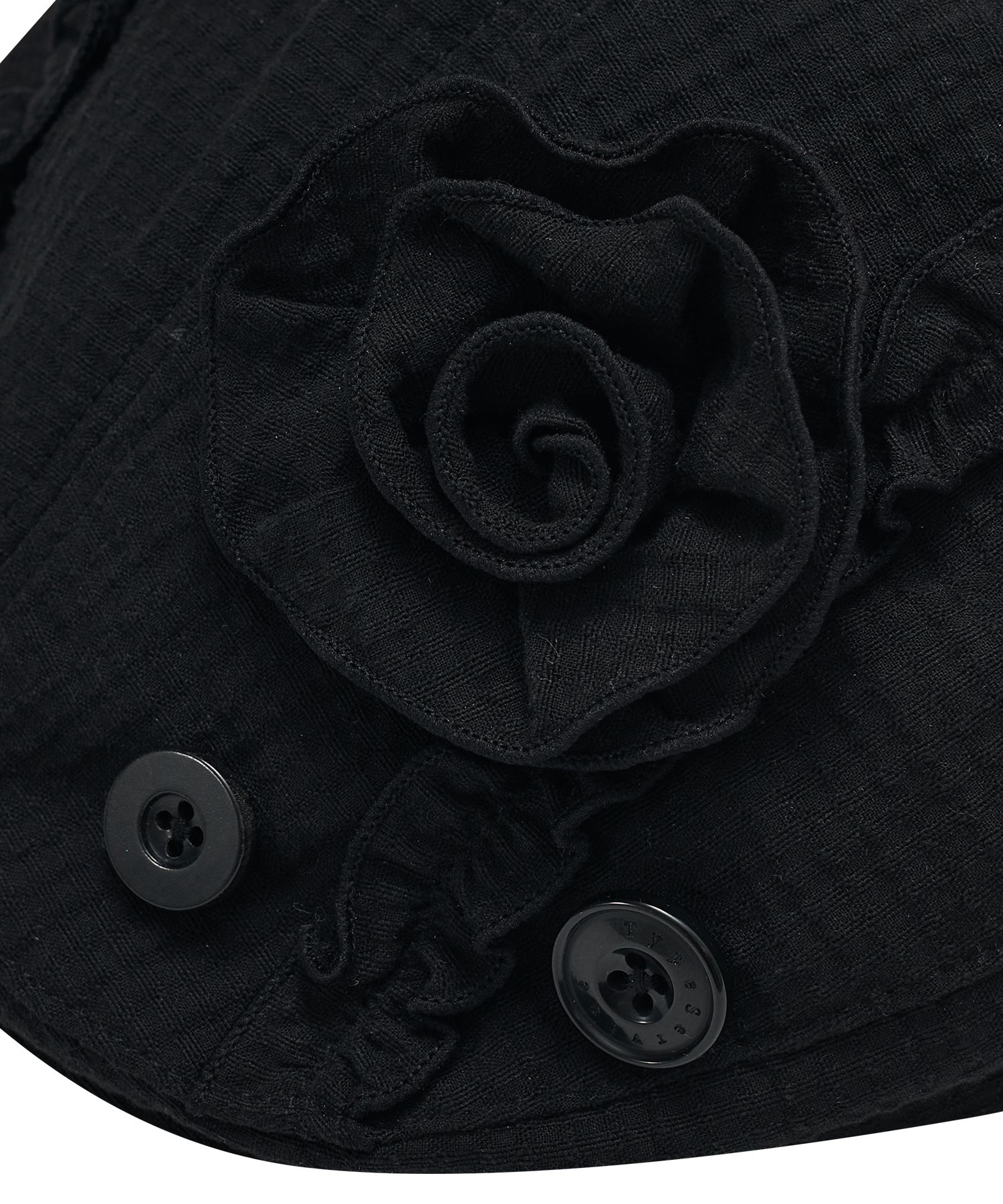 ●typeservice● Appliqu Flat Cap Black OHTA04BKF MUSINSA | TYPESERVICE Appliqué Flat Cap [Black]