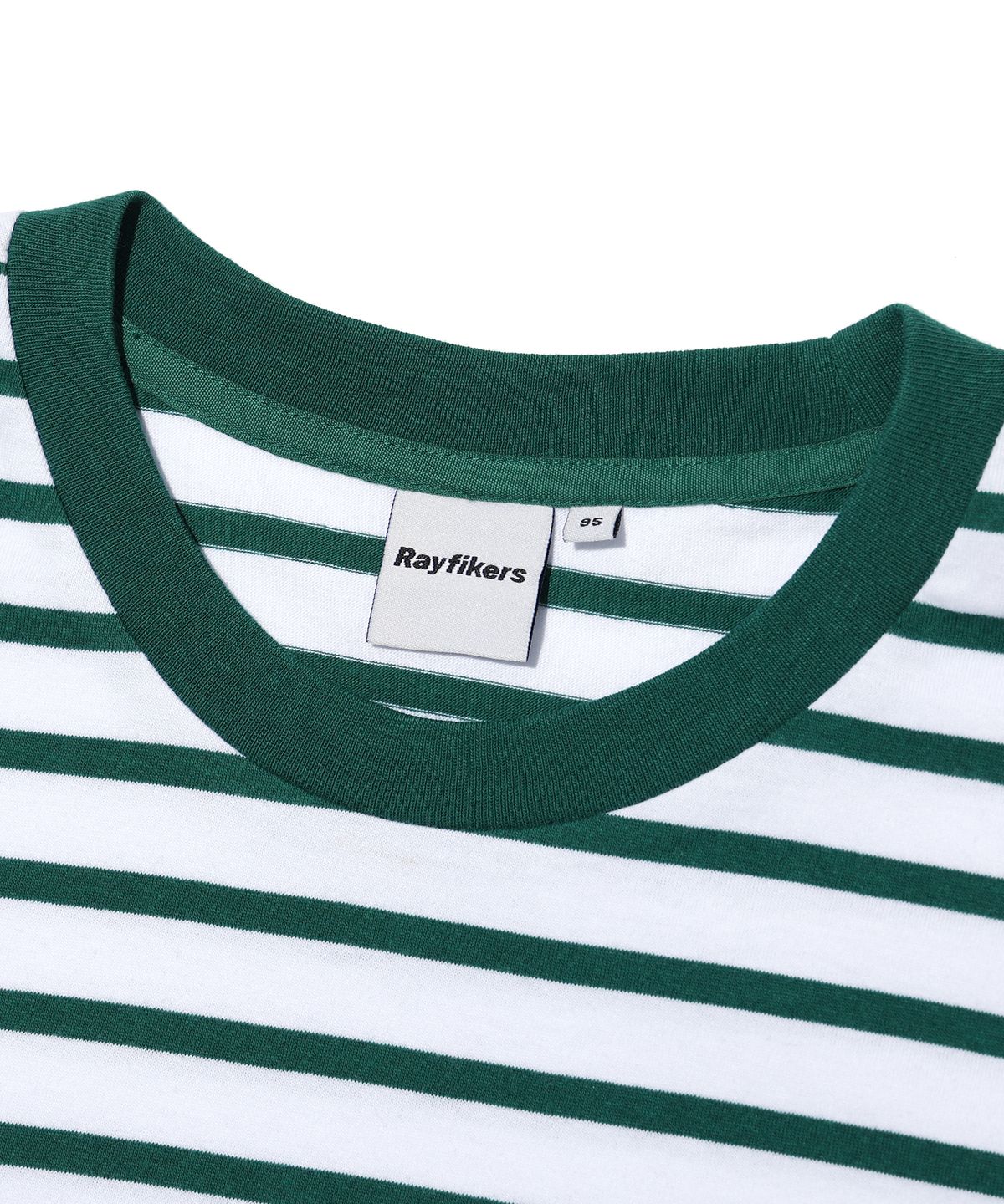 레이피커스(RAYFIKERS) 도티 스트라이프 반팔티 DARK GREEN (MP2TU280-046)