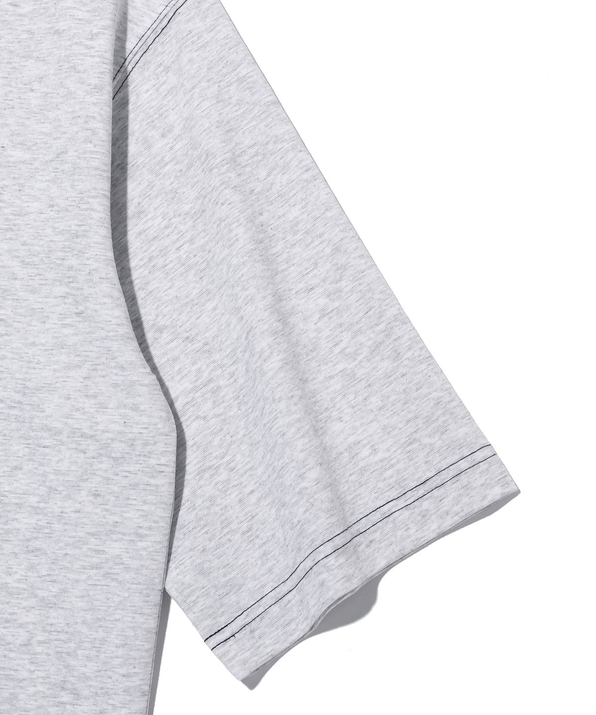 레이피커스(RAYFIKERS) 로고 스티치 반팔 후디 LIGHT GREY (MP7TU430-071)