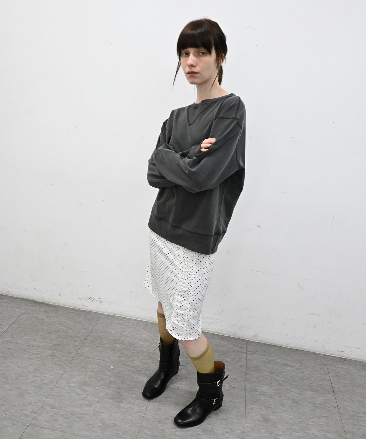 싹(SAKK) Bowling light sweatshirt cold gray