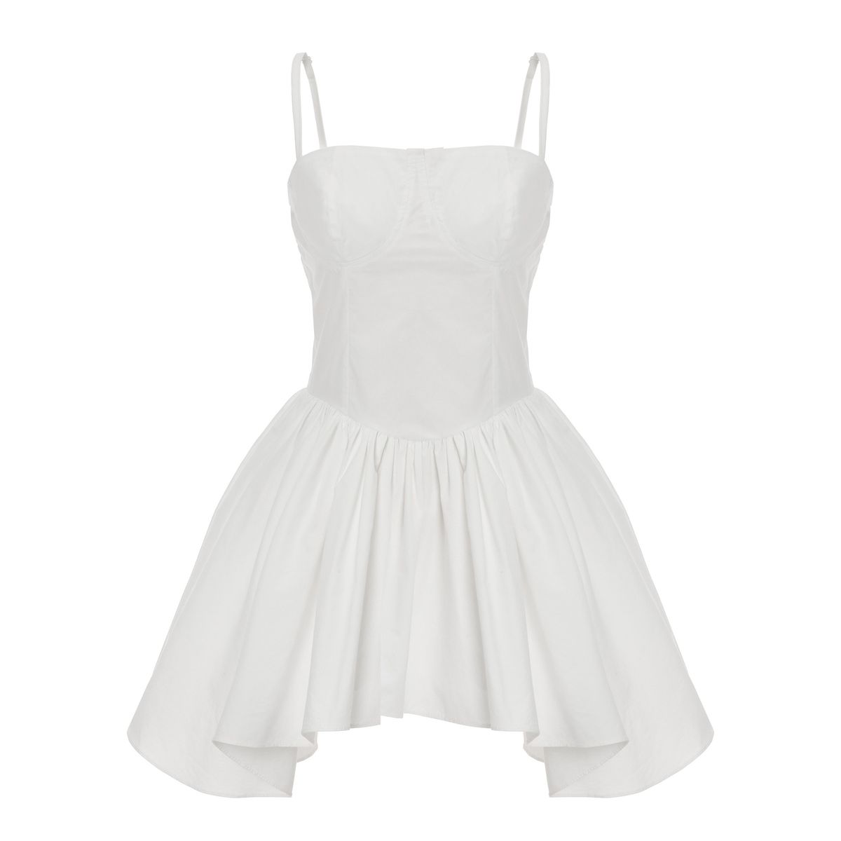카키포인트(KHAKIPOINT) Flare Layered Mini Dress (ivory)