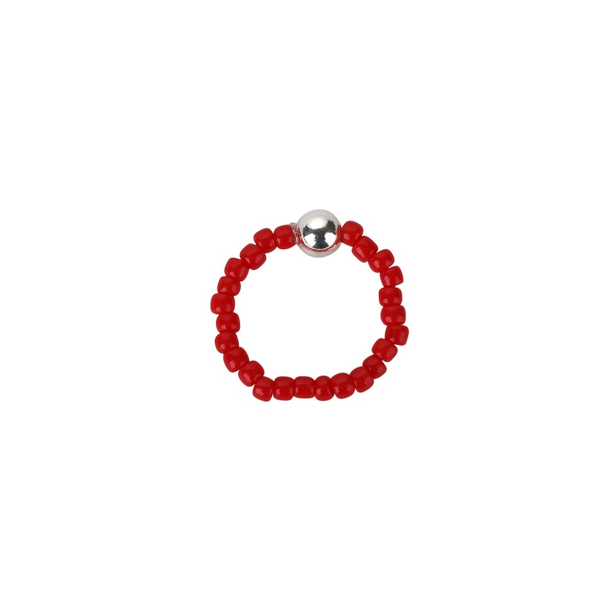 챠미(CHARMY) 실버 비즈 토우 반지 (3colors)