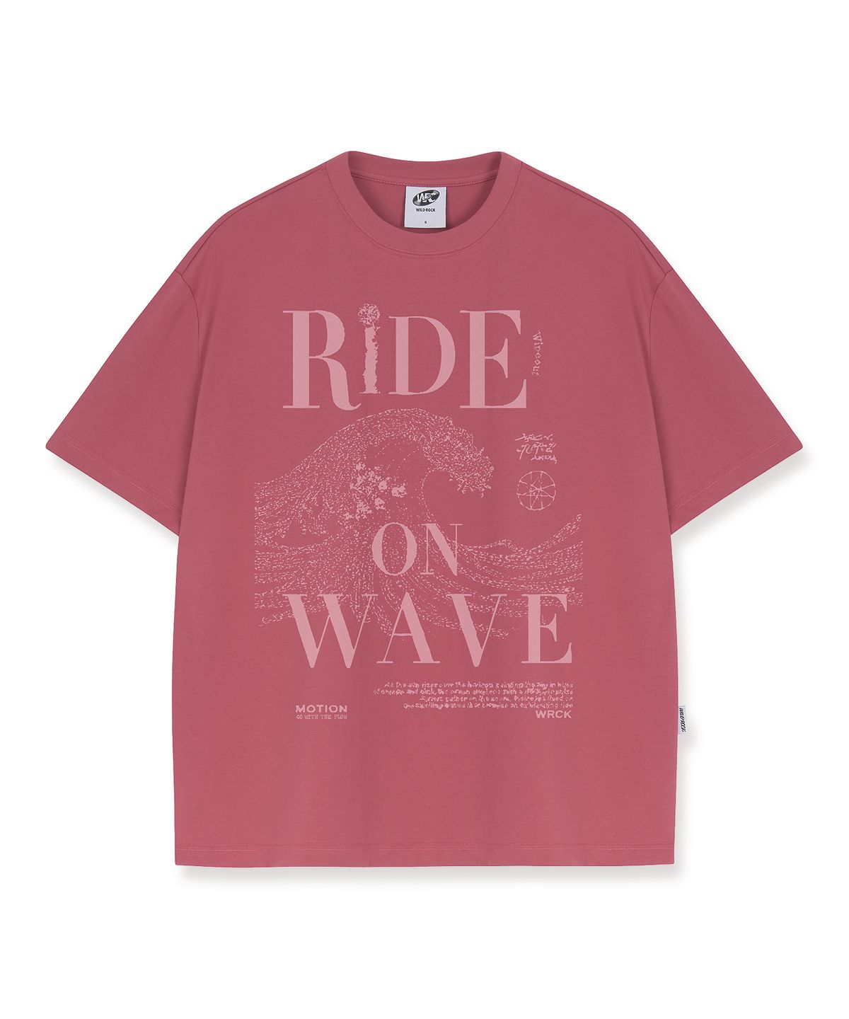 와일드락(WILDROCK) Ride on Wave Cool cotton Overfit half T-shirts