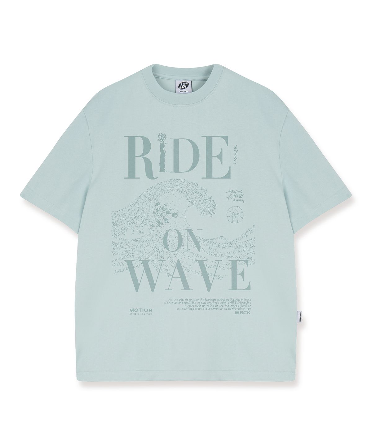 와일드락(WILDROCK) Ride on Wave Cool cotton Overfit half T-shirts