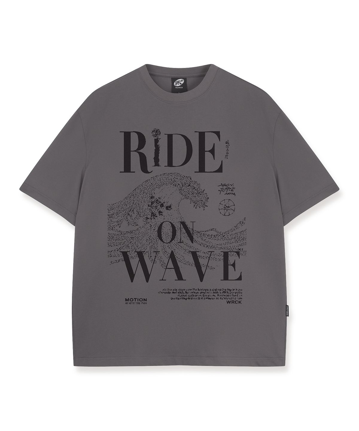 와일드락(WILDROCK) Ride on Wave Cool cotton Overfit half T-shirts