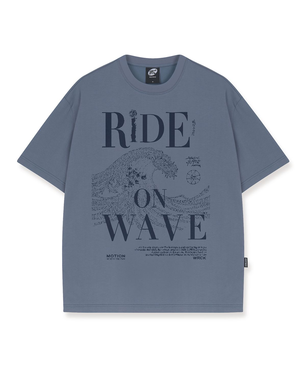 와일드락(WILDROCK) Ride on Wave Cool cotton Overfit half T-shirts