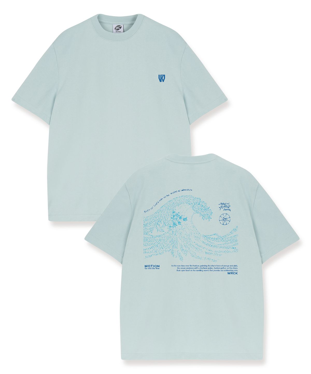 와일드락(WILDROCK) Motion Wave Cool cotton Overfit half T-shirts