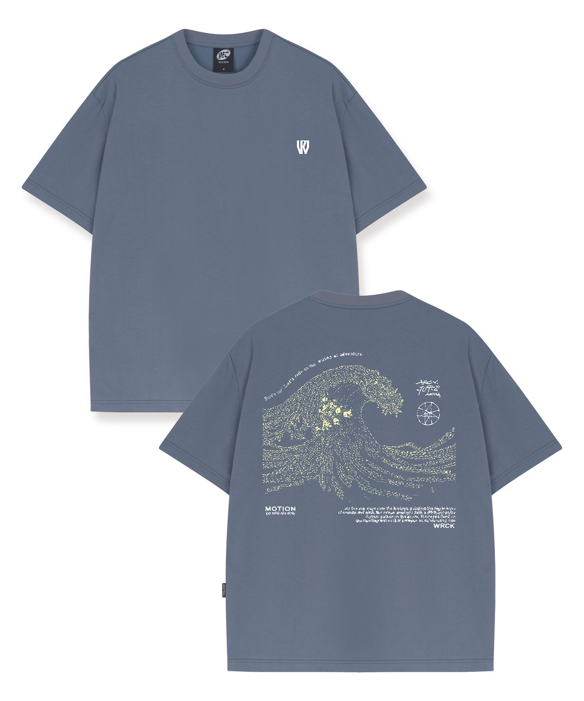 와일드락(WILDROCK) Motion Wave Cool cotton Overfit half T-shirts